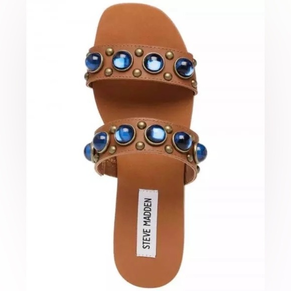 Steve Madden Deka  Embellished Slides - Picture 2 of 8